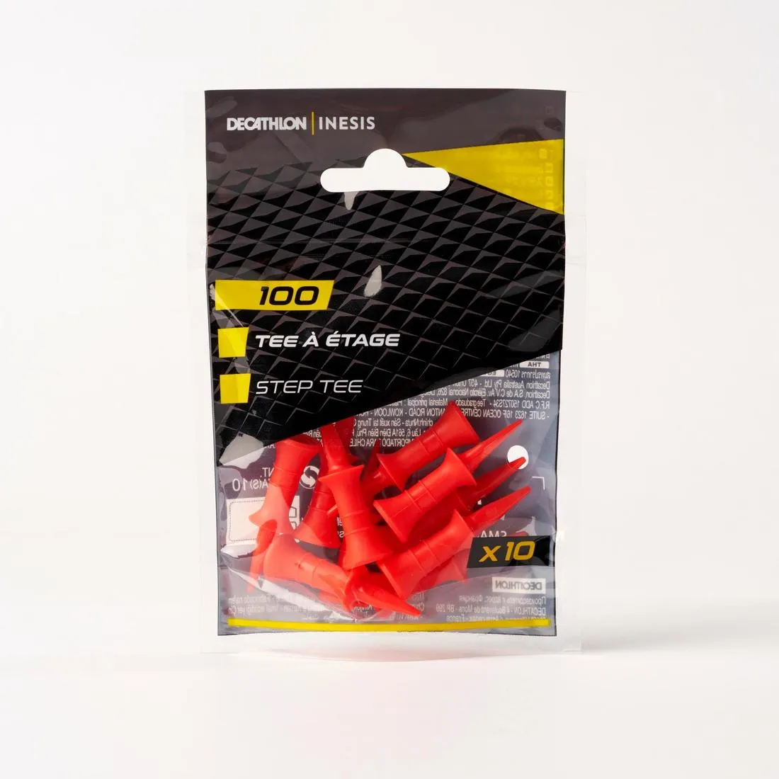 100 Step Tees 24mm 10-Pack