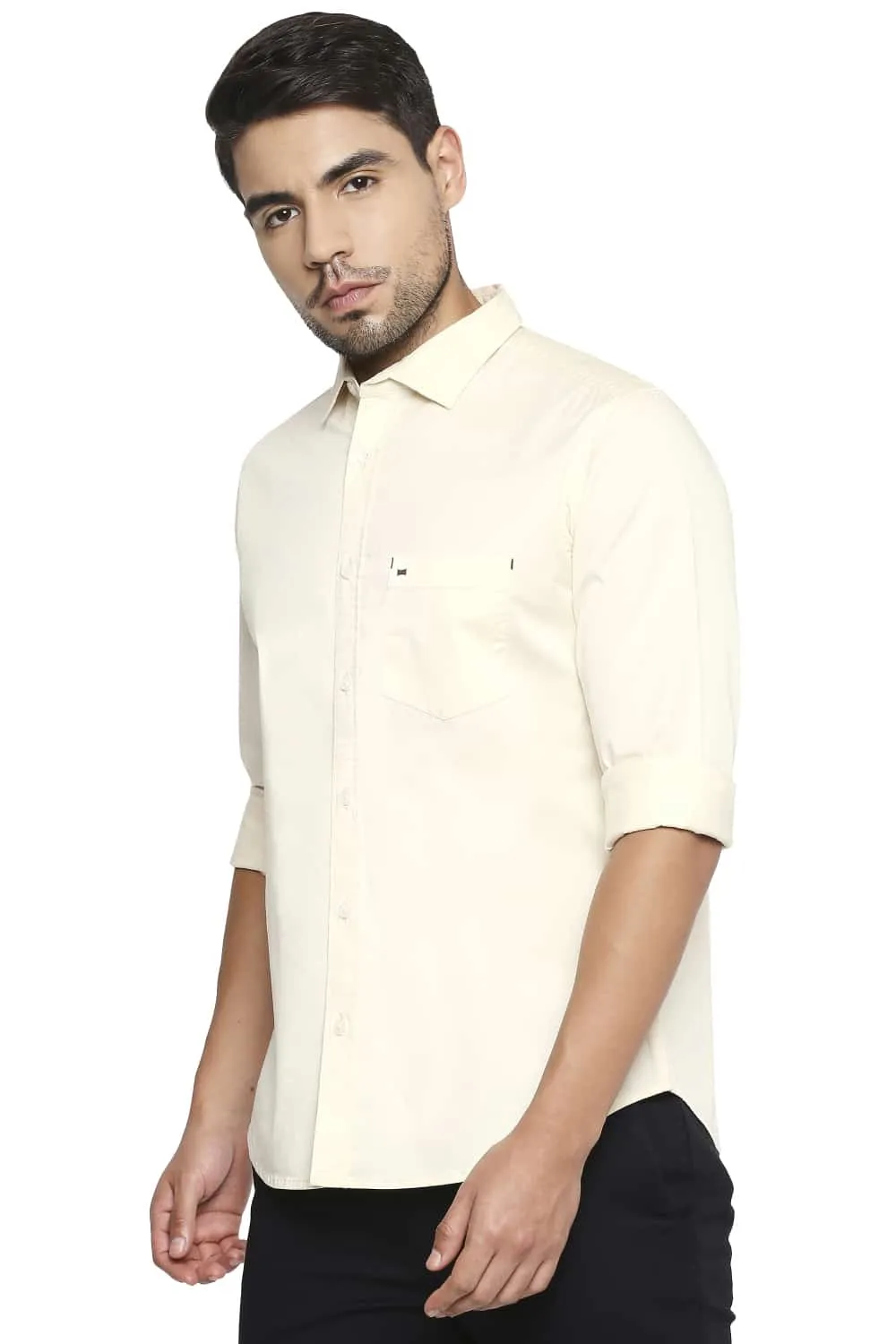 Basics Slim Fit Stretch Shirt