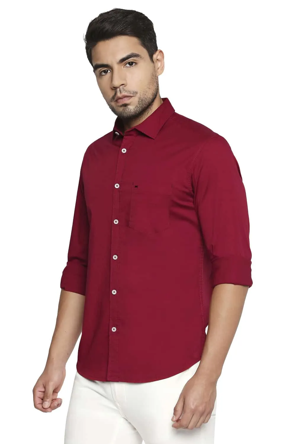 Basics Slim Fit Stretch Shirt