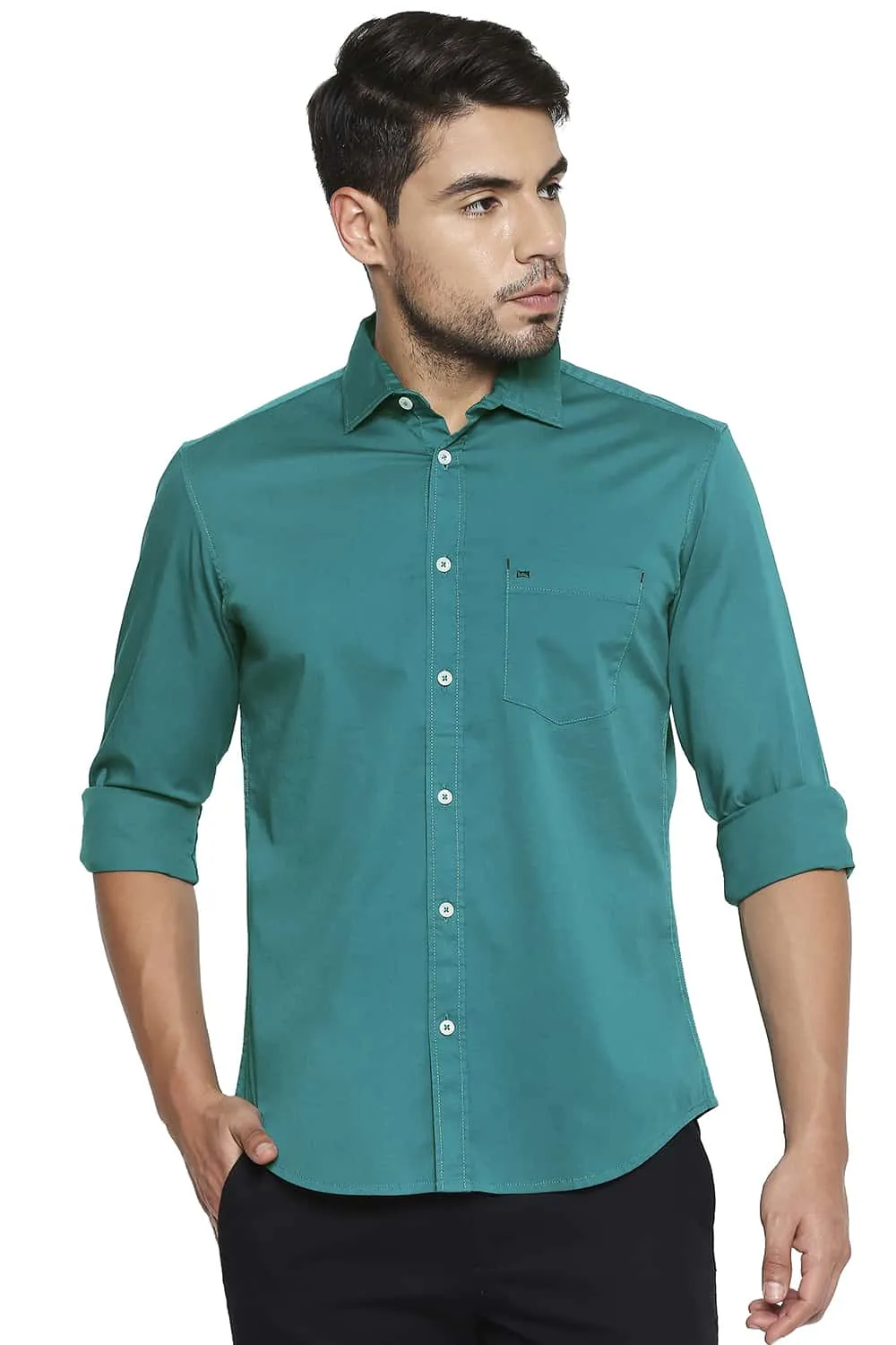 Basics Slim Fit Stretch Shirt