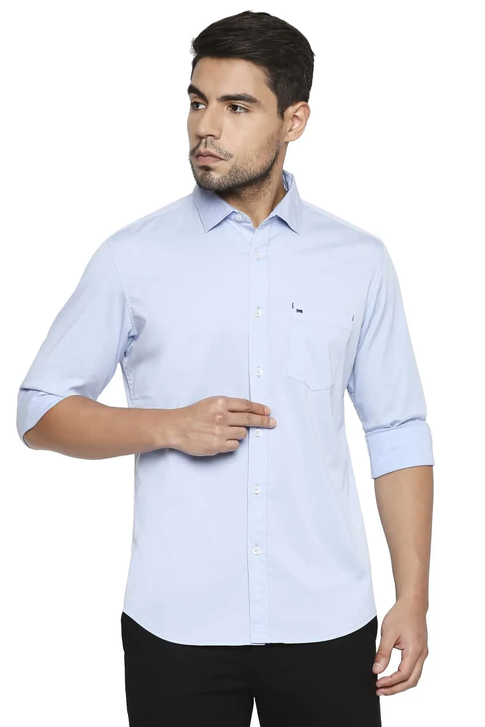 Basics Slim Fit Stretch Shirt