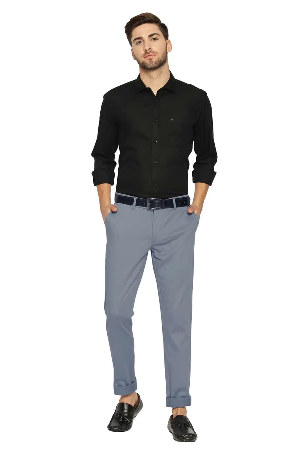 Basics Tapered Fit Stretch Trousers