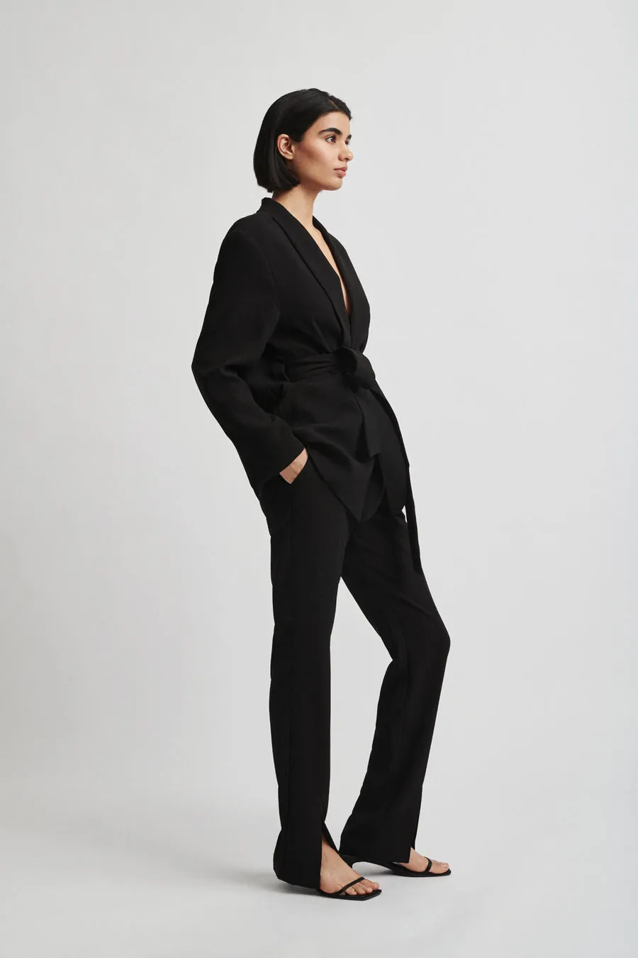 BISHA TROUSERS - BLACK