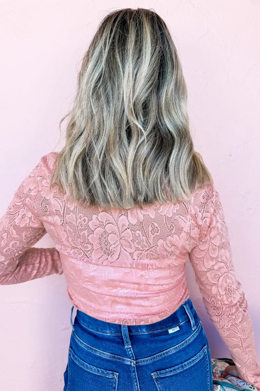 Blossom Floral Lace Sheer Long Sleeve Top