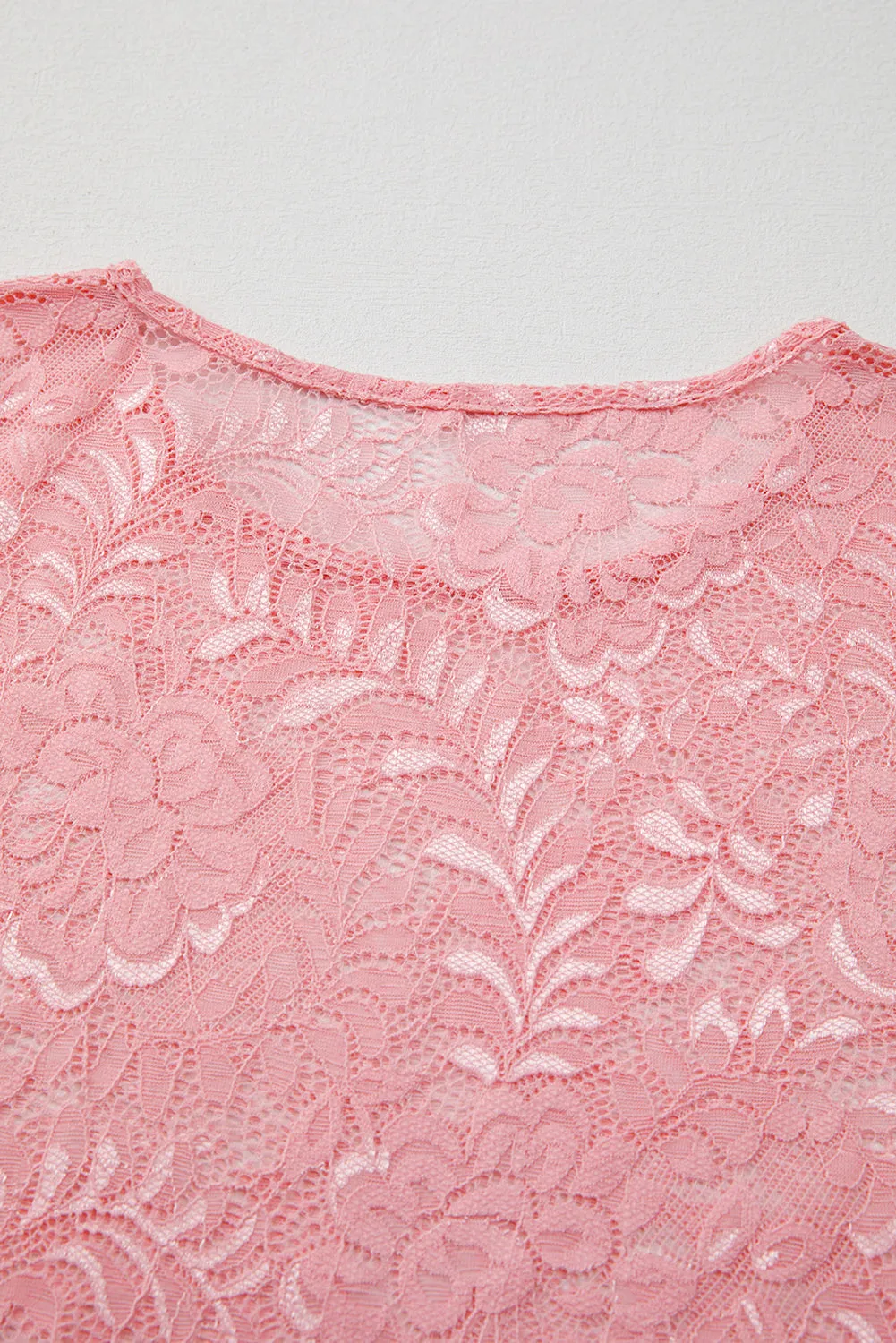 Blossom Floral Lace Sheer Long Sleeve Top