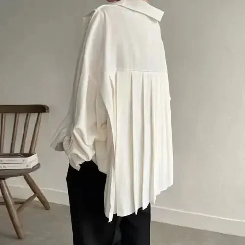 Catherine Chic Back Pleated Blouse