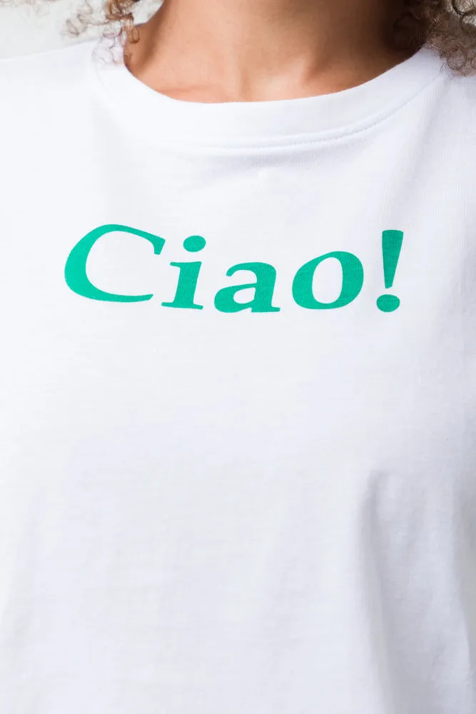 Ciao Short Sleeve T-Shirt White