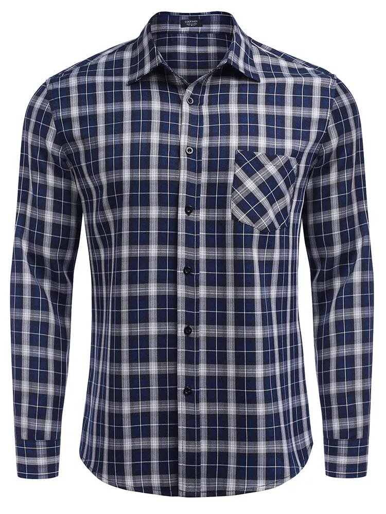 Classic Long Sleeve Plaid Shirts (US Only)