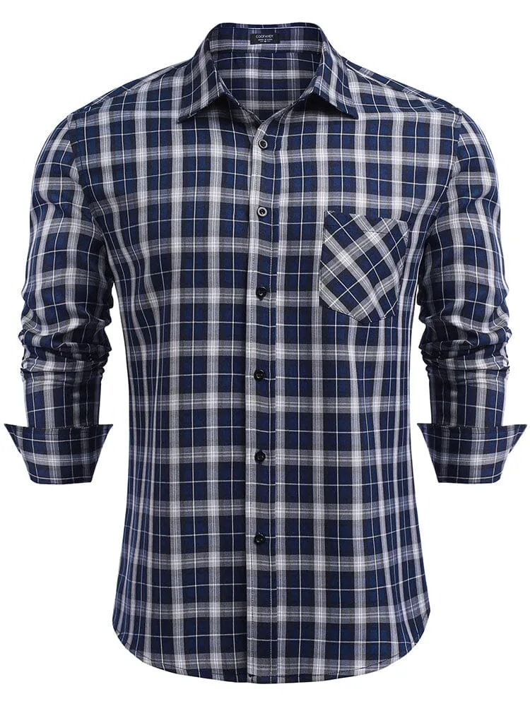 Classic Long Sleeve Plaid Shirts (US Only)