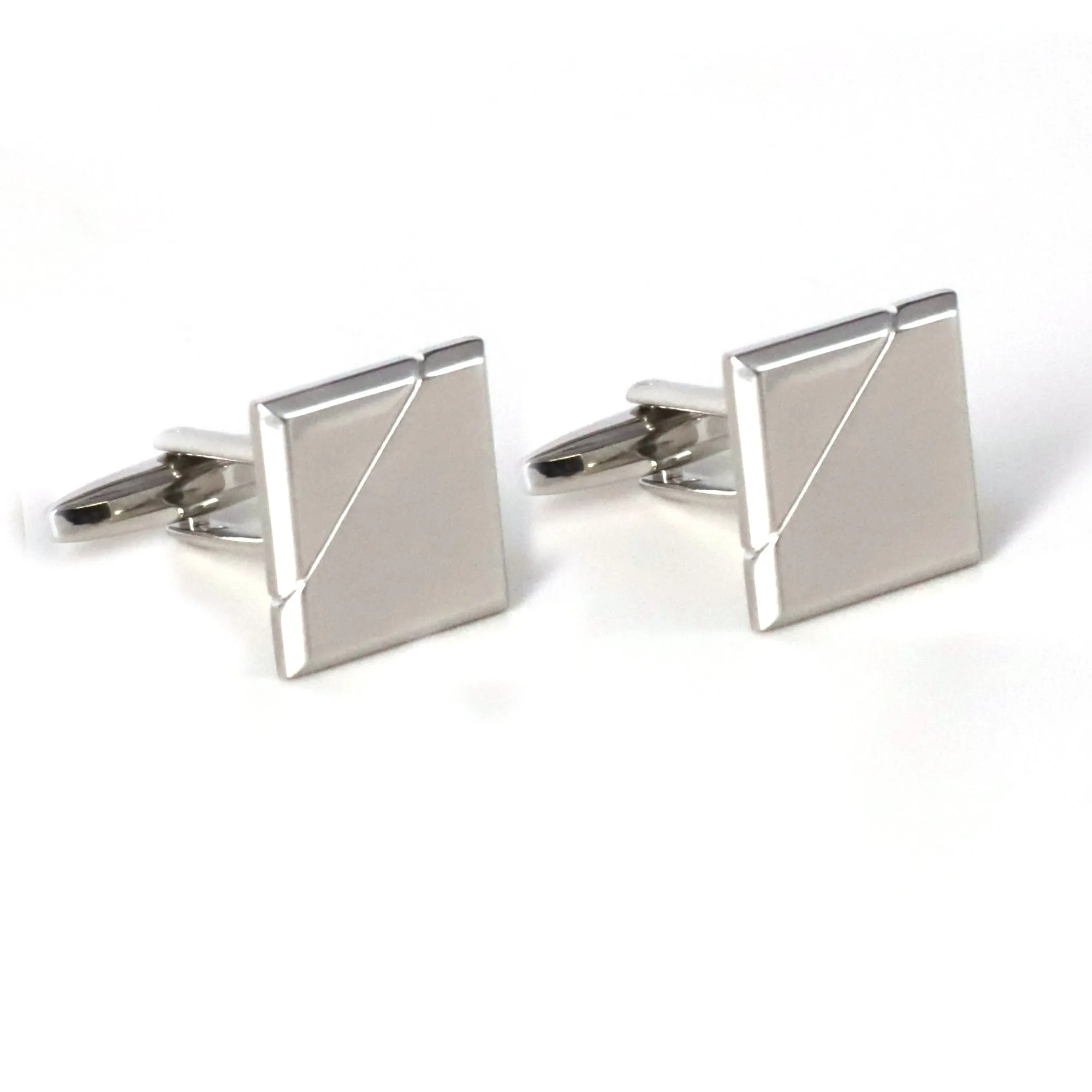 Classic Silver Square Cufflinks in various designs (Online Exclusive)