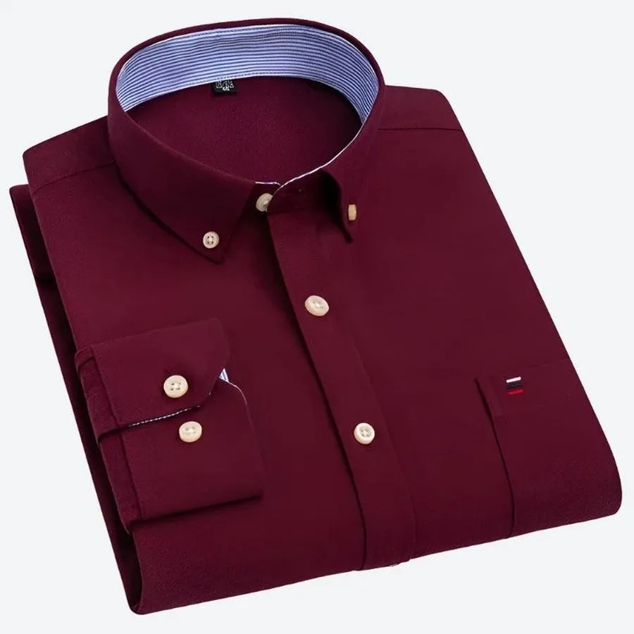 Classic Solid Colour Dress Shirts