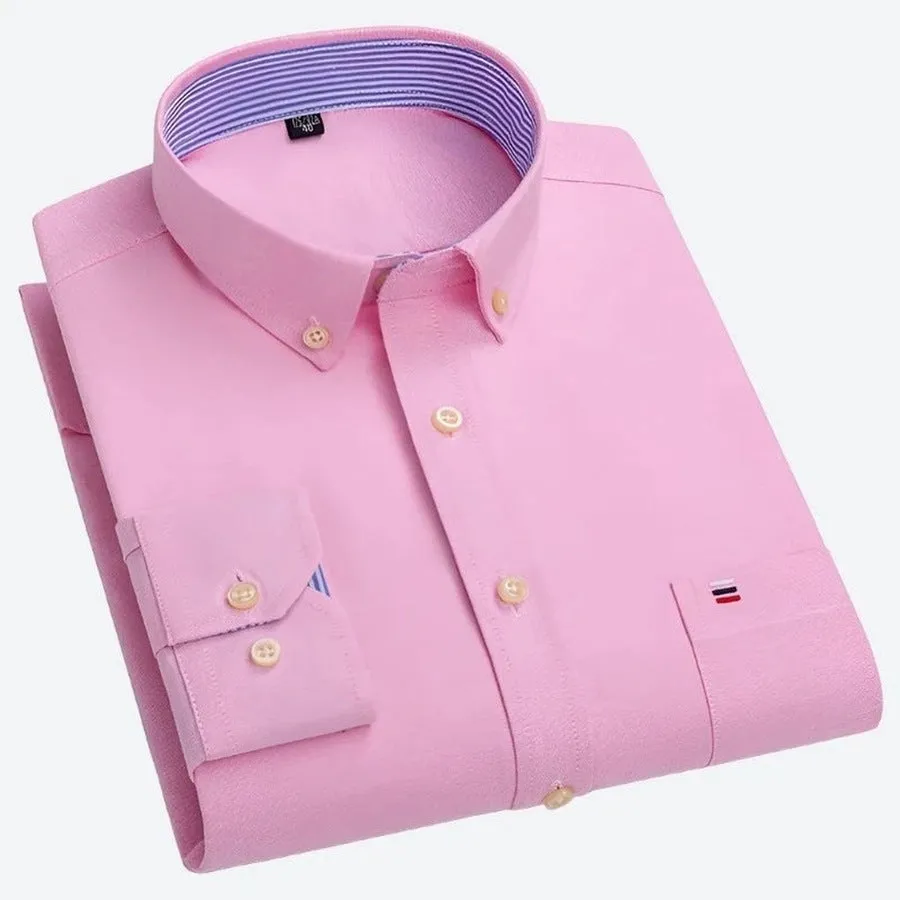 Classic Solid Colour Dress Shirts