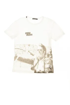 Dolce & Gabbana - White and Black "Easy Rider" Graphic Tee -