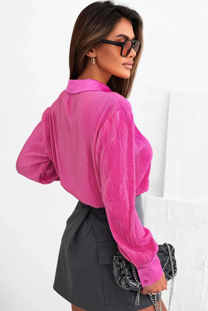 Effortlessly chic: Shop Pink V-neck Shirt for Women