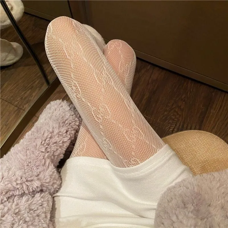 Elegant Lace Fishnet Stockings for Women