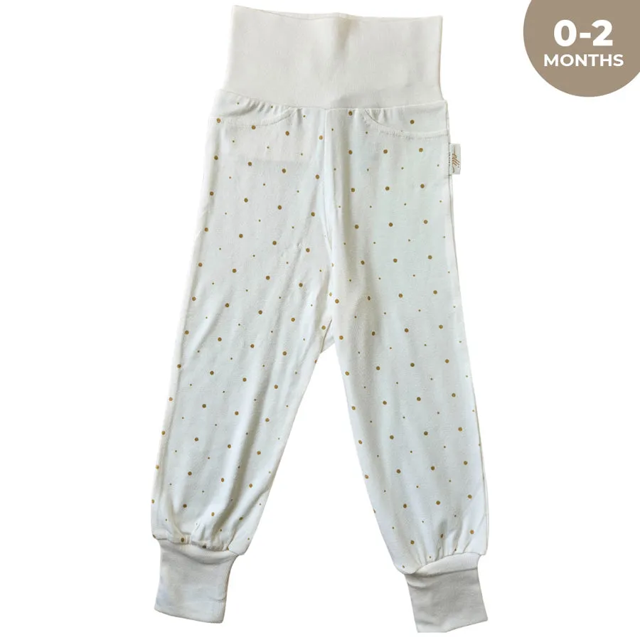 Elli Junior Bamboo Baby Pants Golden Dots (0-2M)