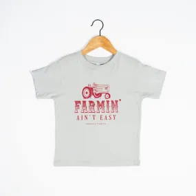 Farmin’ Ain’t Easy Red Toddler/Youth Tees