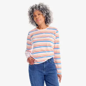 Fit 1 grown-ups long sleeve easy multi-stripe tee