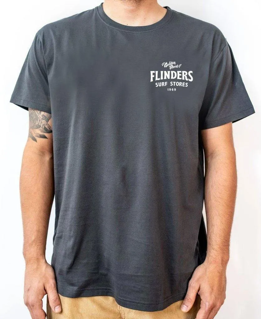 Flinders Easy Rider Tee | Wash Black