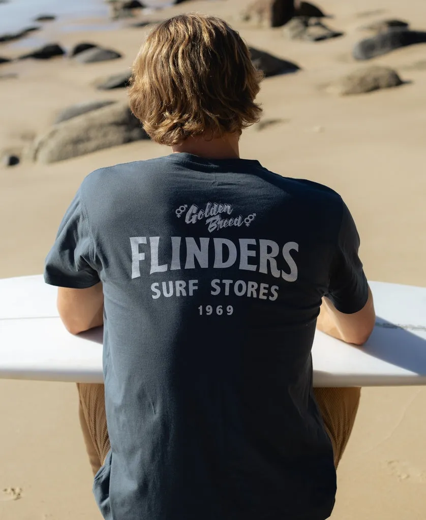 Flinders Easy Rider Tee | Wash Black