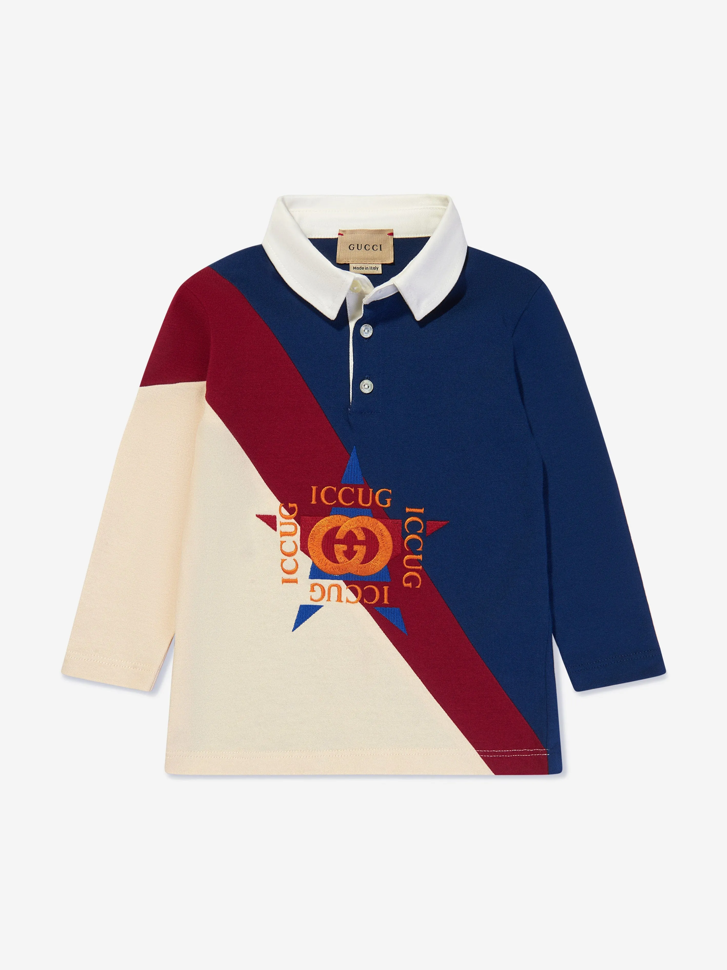 Gucci Baby Boys Long Sleeve Logo Polo Shirt