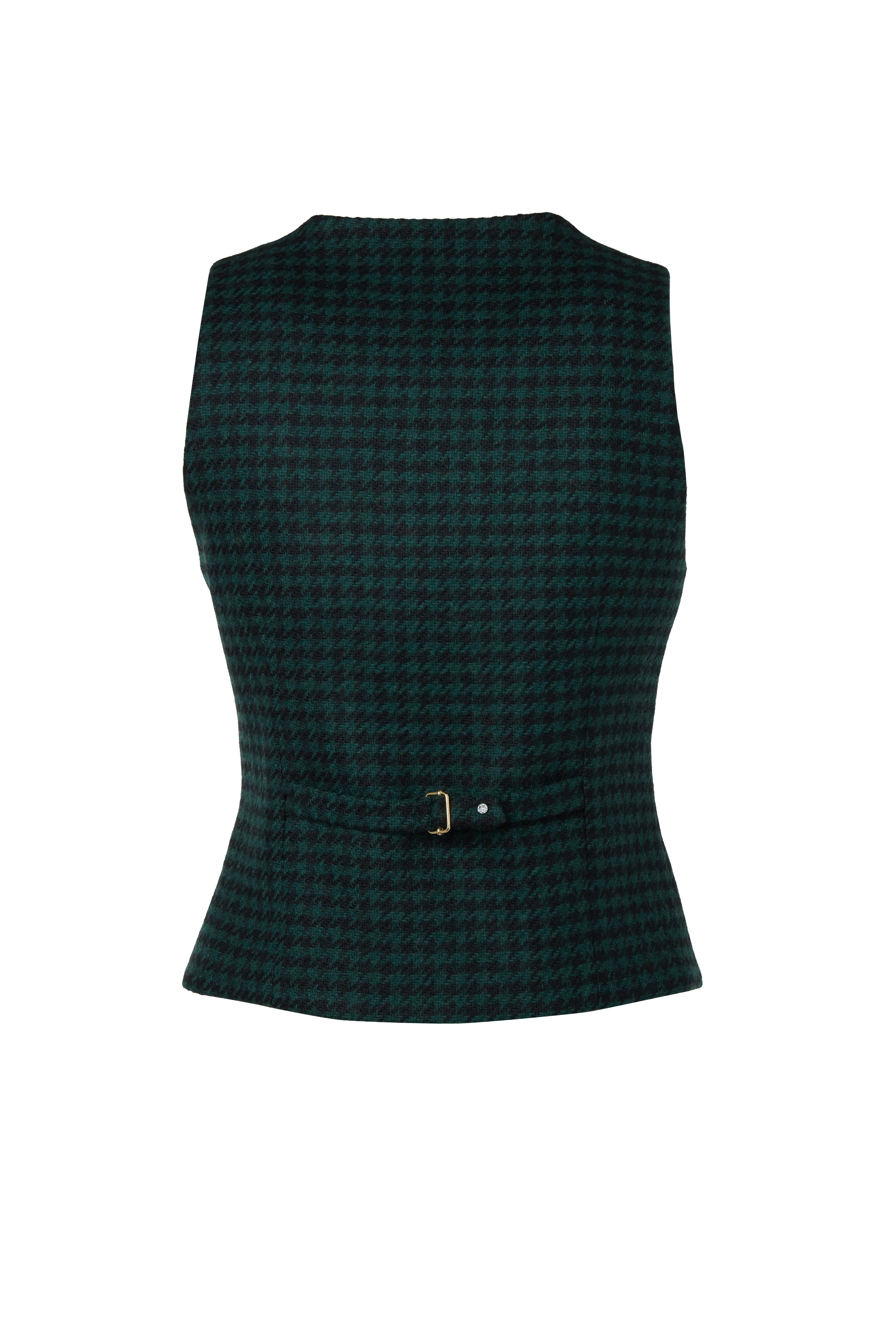 Hampton Waistcoat (Emerald Houndstooth)