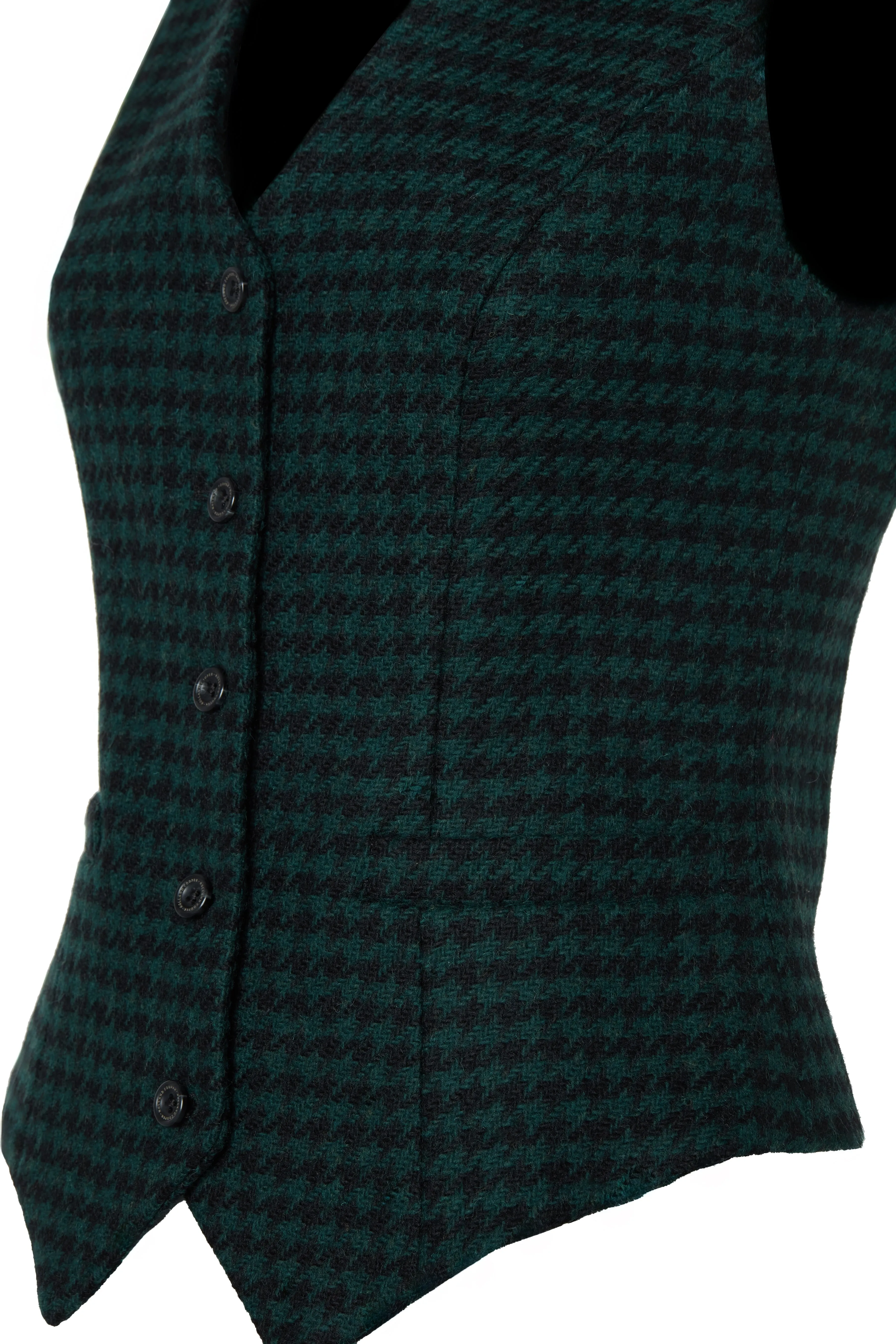 Hampton Waistcoat (Emerald Houndstooth)