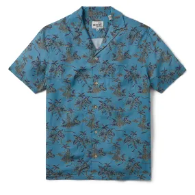 HAWAII RECALLS CAMP SHIRT / 100% Rayon