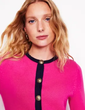 Holly Knitted Jacket-Bright Pink