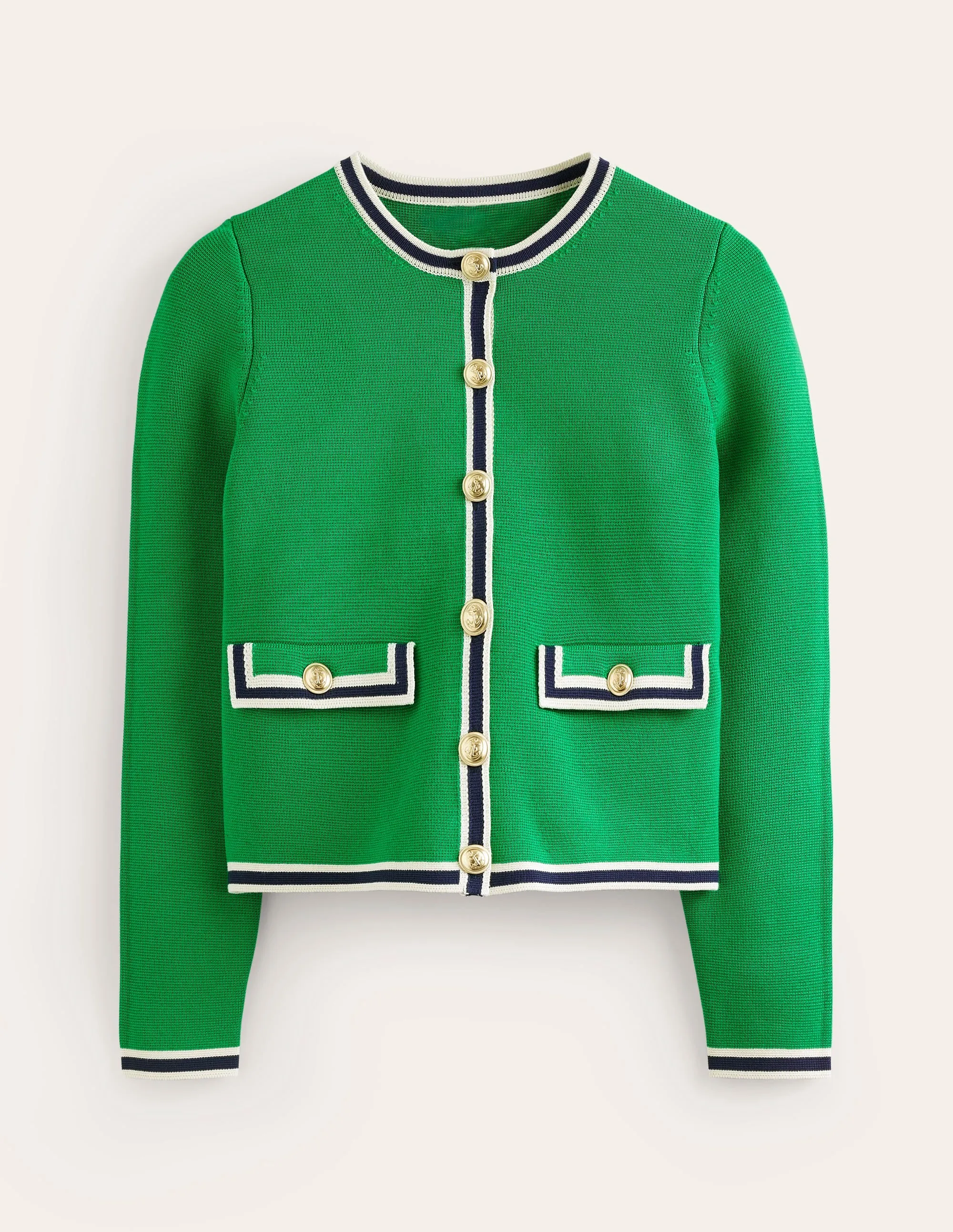 Holly Knitted Jacket-Rich Emerald Green