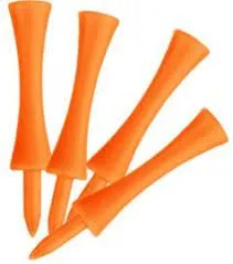 Longridge Plastic Castle Tees 50 mm orange