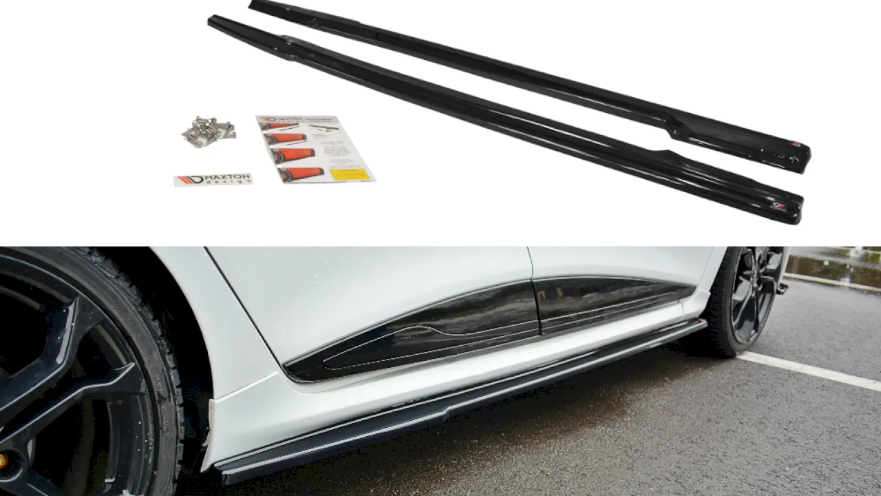 Maxton Design - SIDE SKIRTS SPLITTERS RENAULT CLIO MK4 RS (2013-2019)