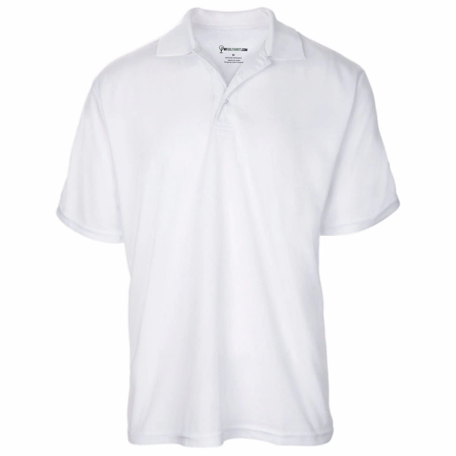 Men's One Color Dri-Fit Golf Shirts - Save with Three Shirt Bundle ( Free Golf  Hat, Free divot Ball Marker)