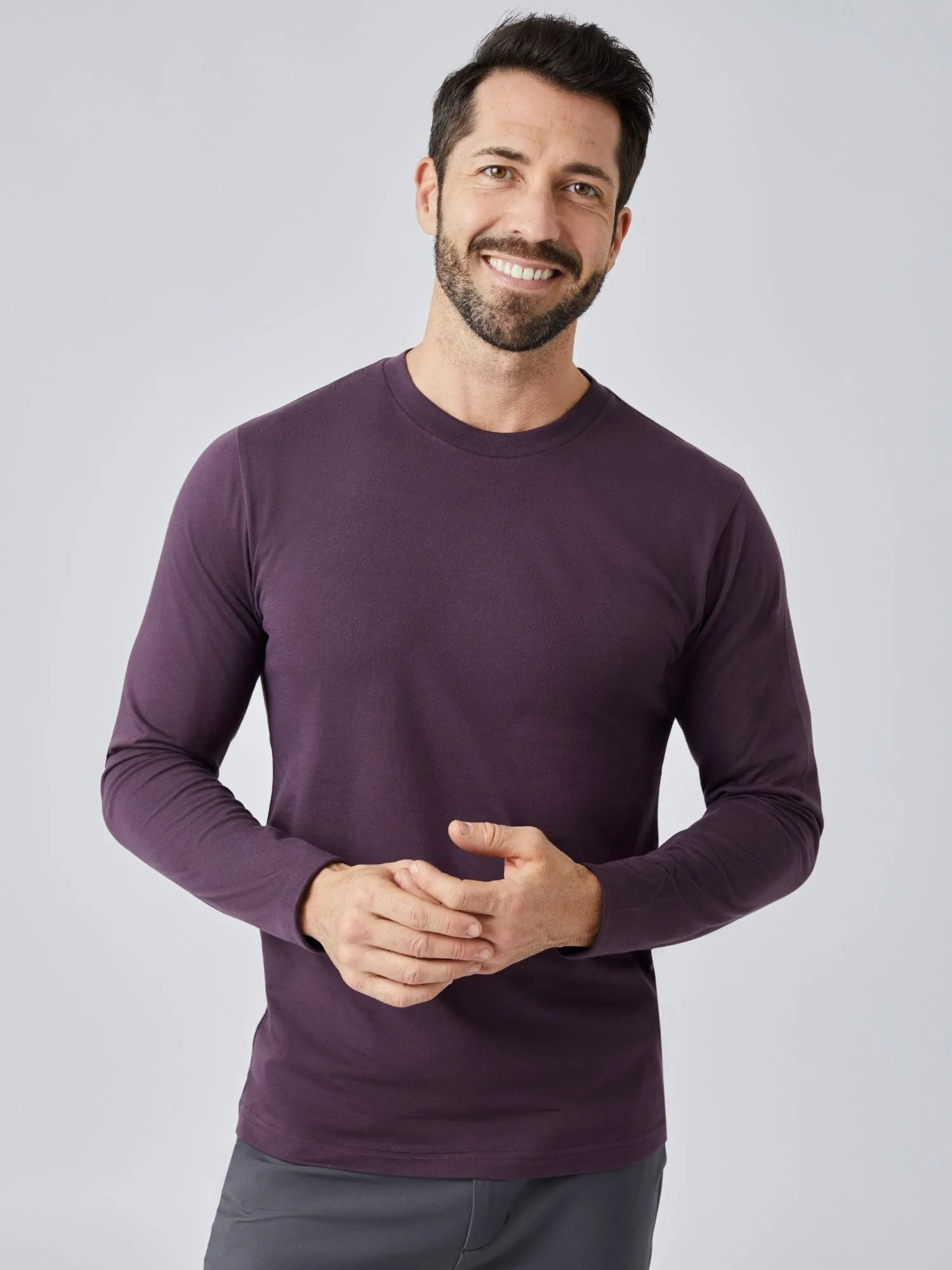 Nordic Purple Long Sleeve Crew Neck FINAL SALE