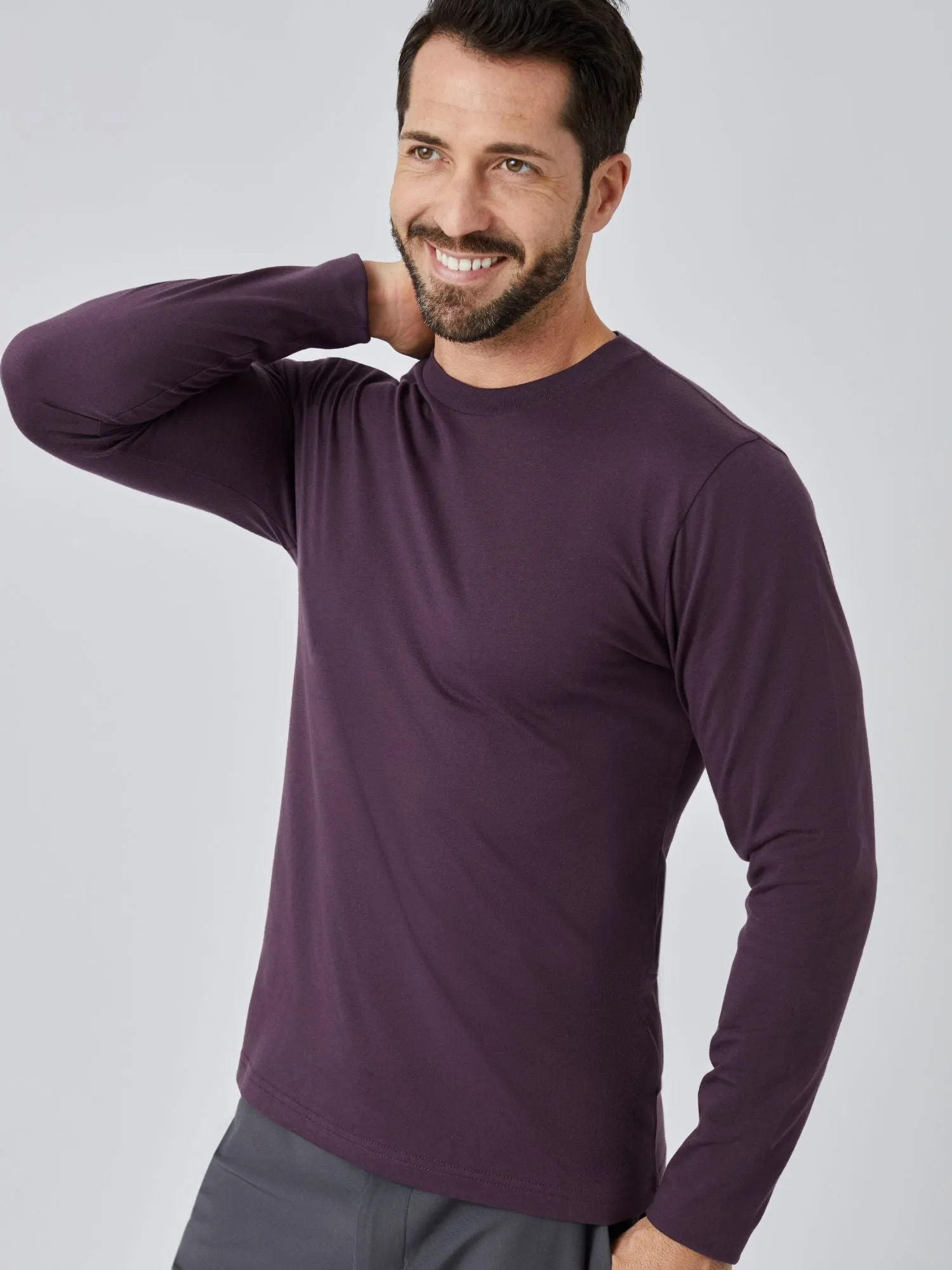 Nordic Purple Long Sleeve Crew Neck FINAL SALE