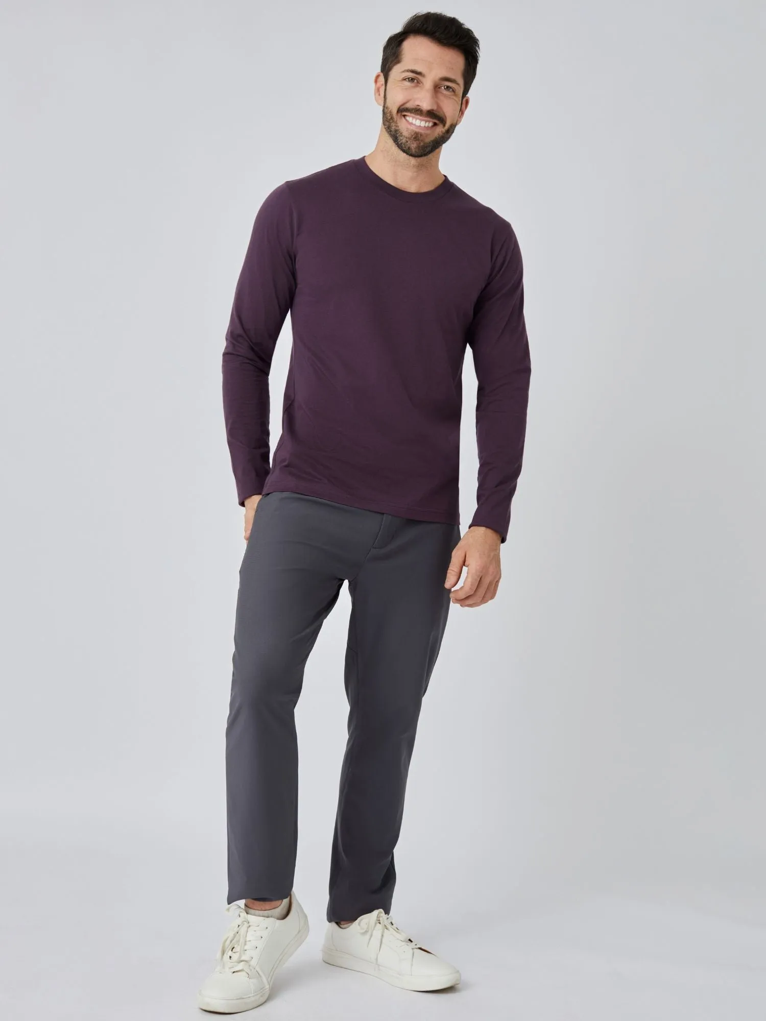 Nordic Purple Long Sleeve Crew Neck FINAL SALE