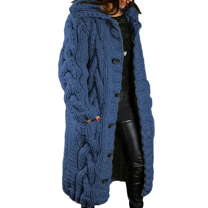 Petit Blue Cardigan | Super warm gebreid vestjasje voor dames