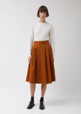 Pleat Front Skirt