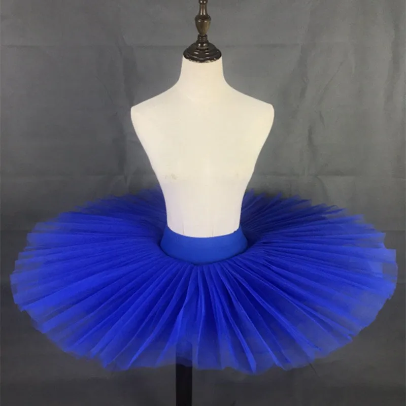 Professional Ballet Girls Practice  Pancake Tutu Skirts 6 Layers