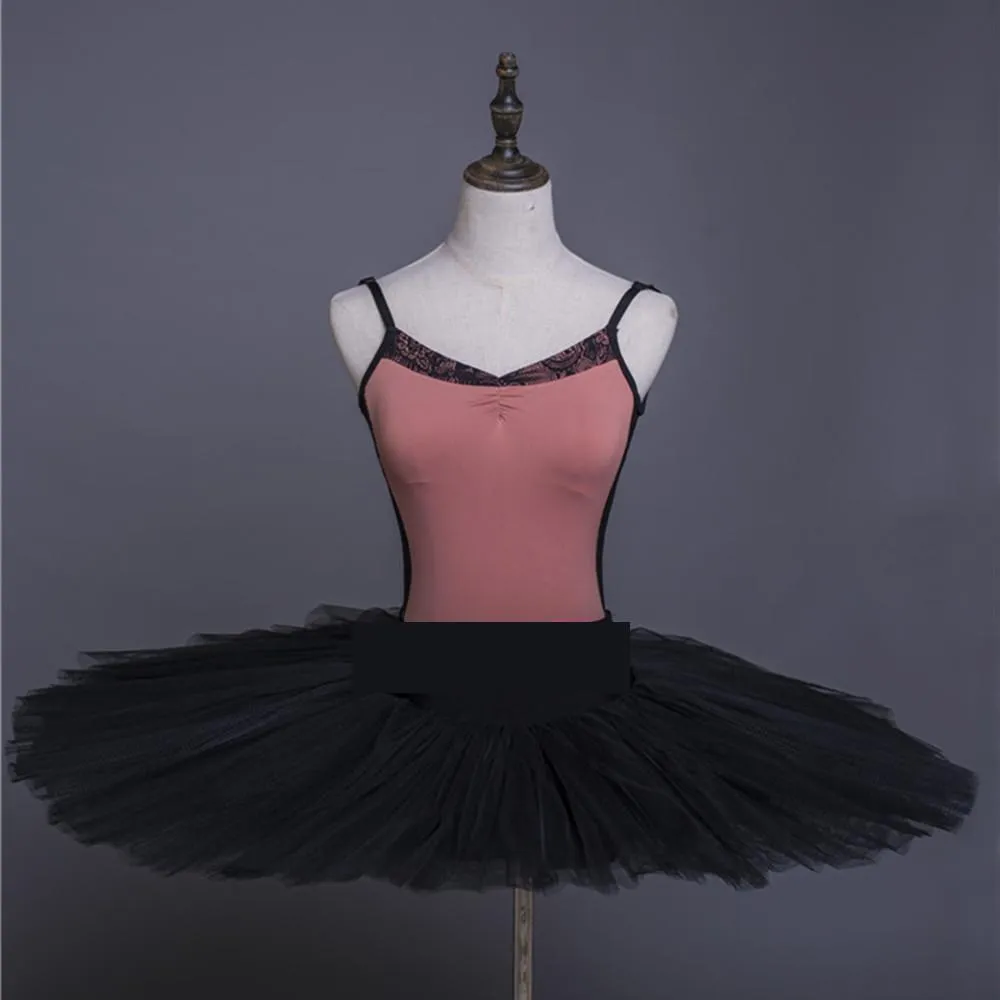 Professional Ballet Girls Practice  Pancake Tutu Skirts 6 Layers