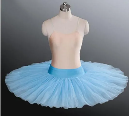 Professional Ballet Girls Practice  Pancake Tutu Skirts 6 Layers