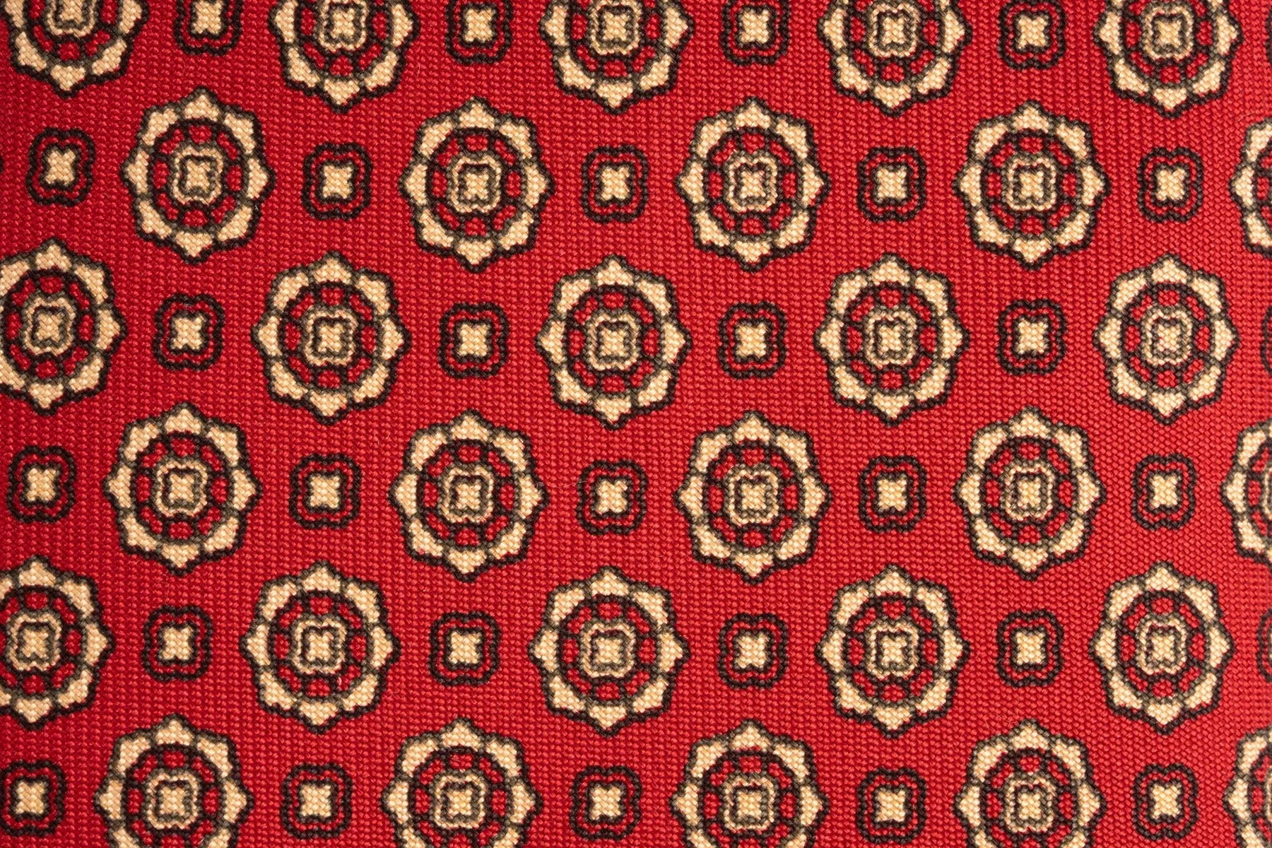 Red Micropattern Madder Silk Tie