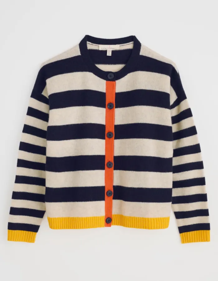 Seasalt Pinwell Striped Cardigan in Maritime Mix