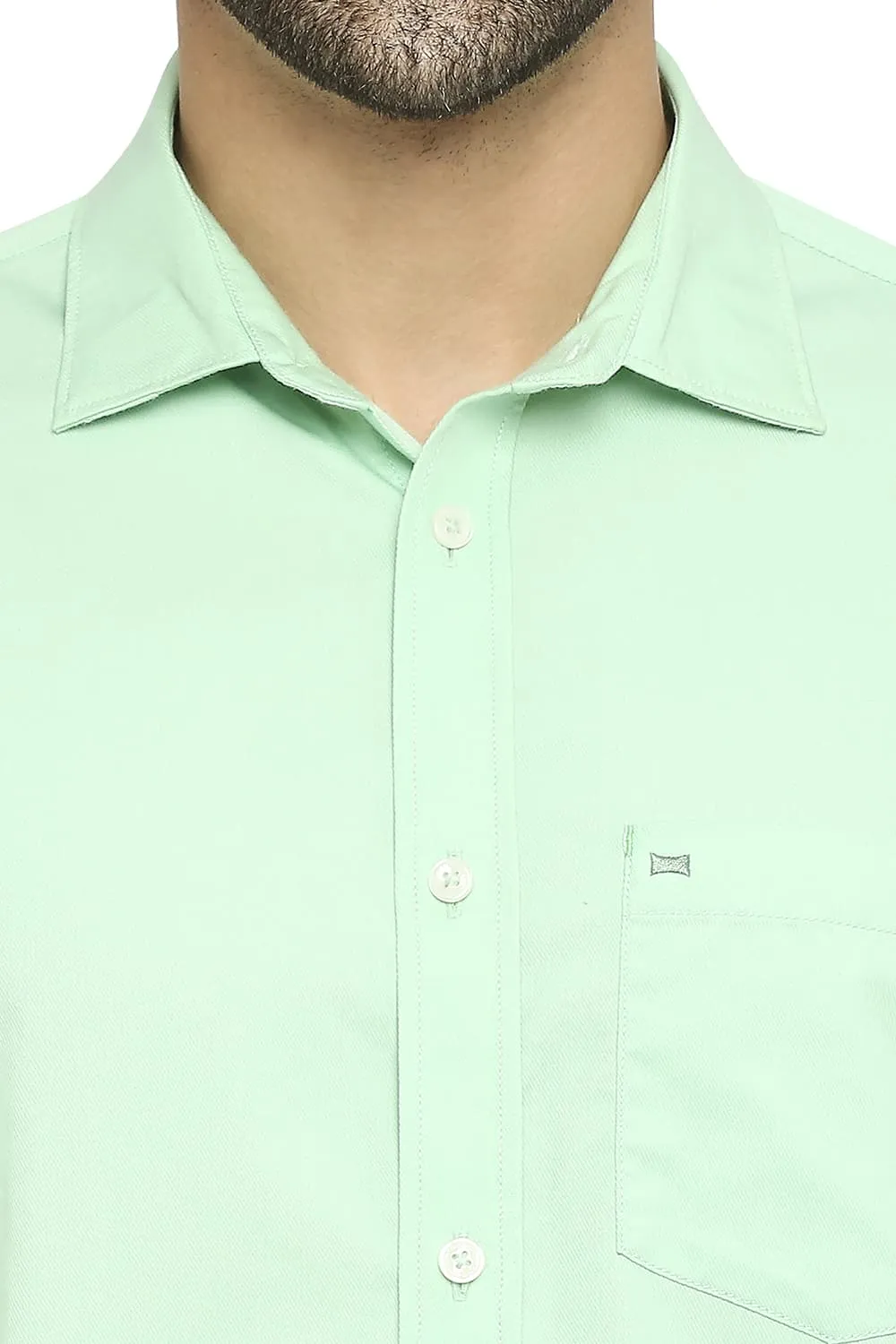 Slim Fit Cotton Polyester Cavalary Twill Shirt