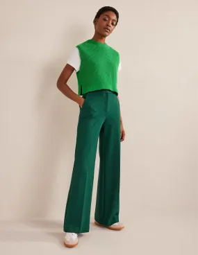 Westbourne Ponte Trousers-Emerald Night