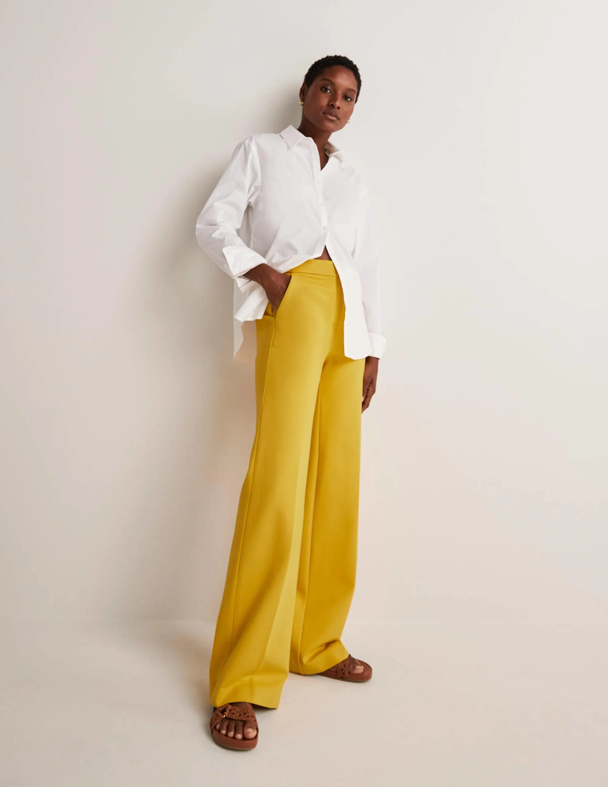 Westbourne Ponte Trousers-Honeycomb