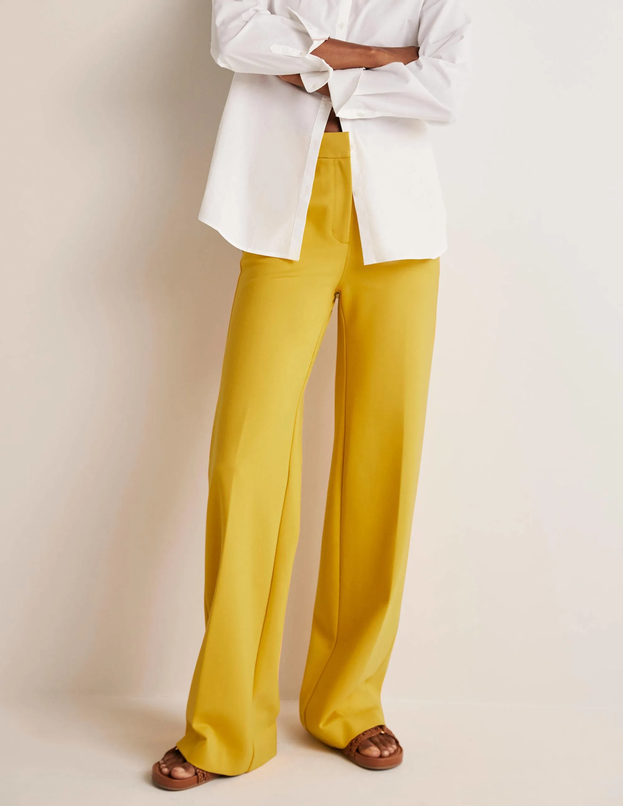 Westbourne Ponte Trousers-Honeycomb