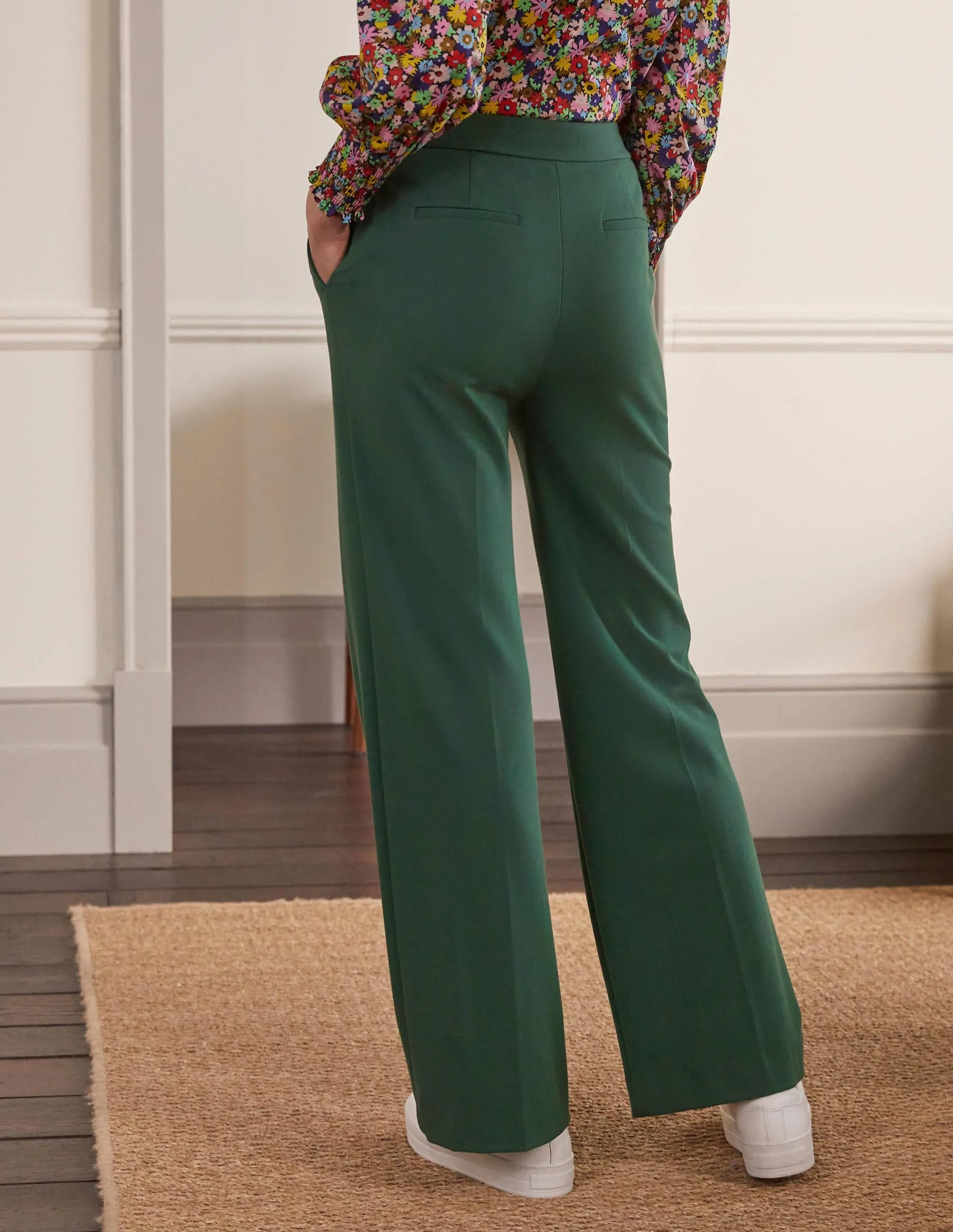 Westbourne Ponte Trousers-Palm Leaf