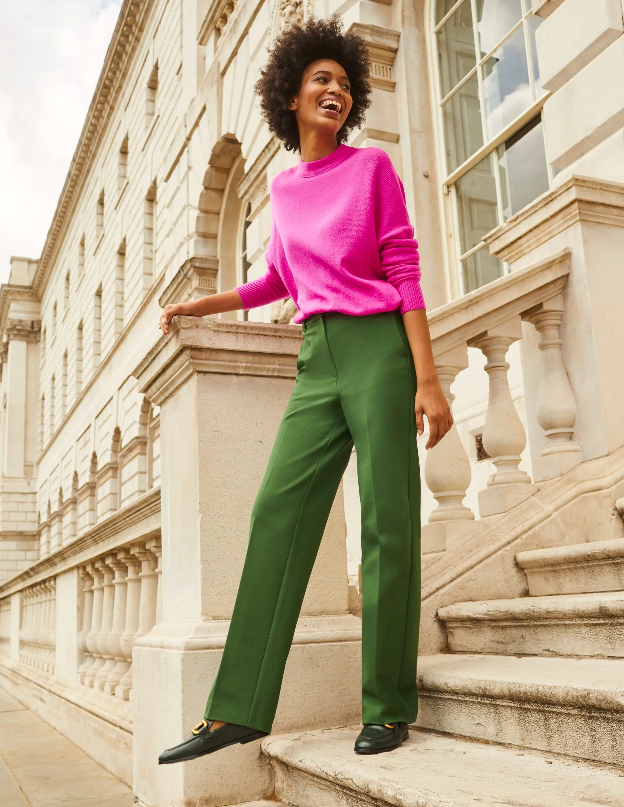 Westbourne Ponte Trousers-Winter Green