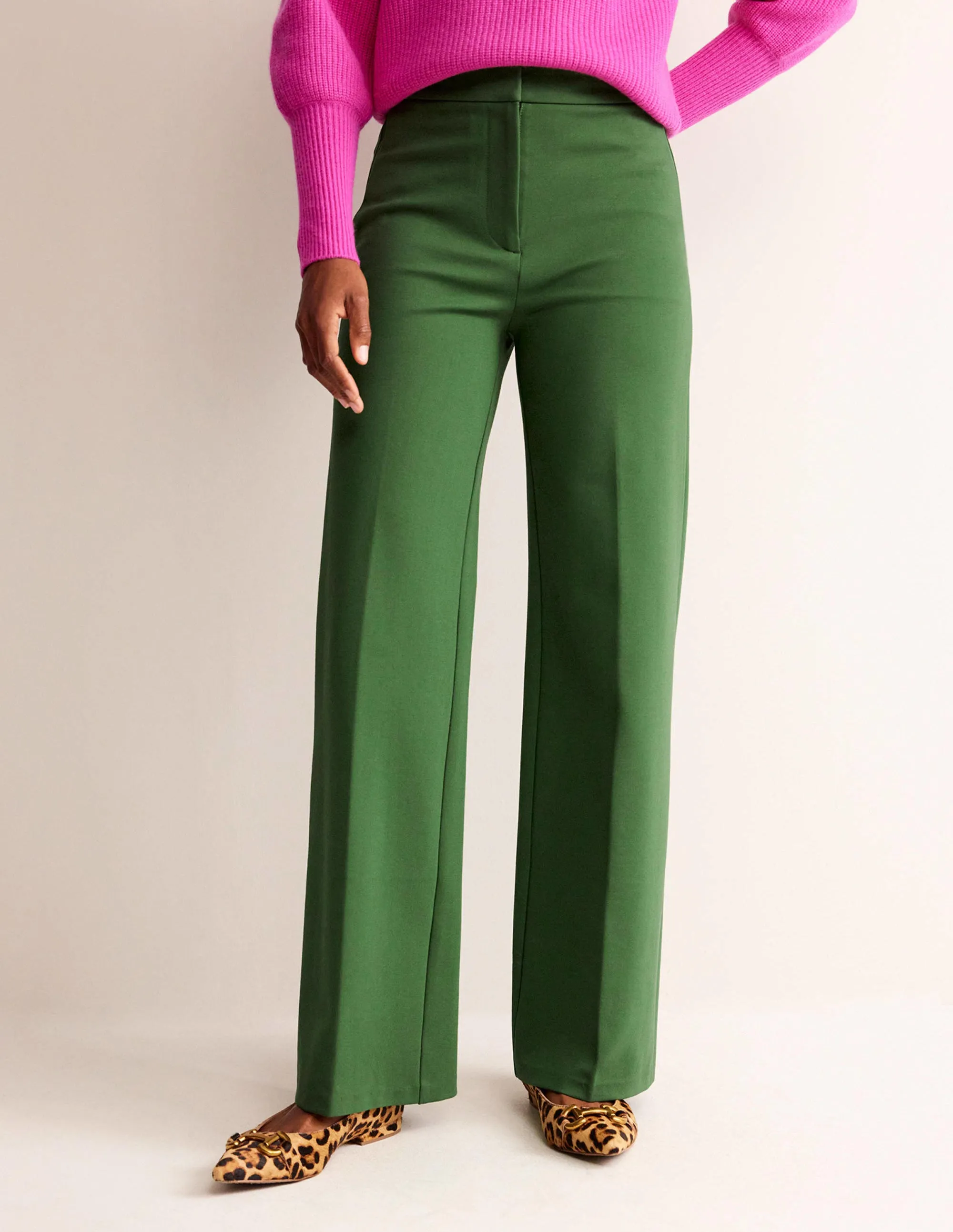 Westbourne Ponte Trousers-Winter Green